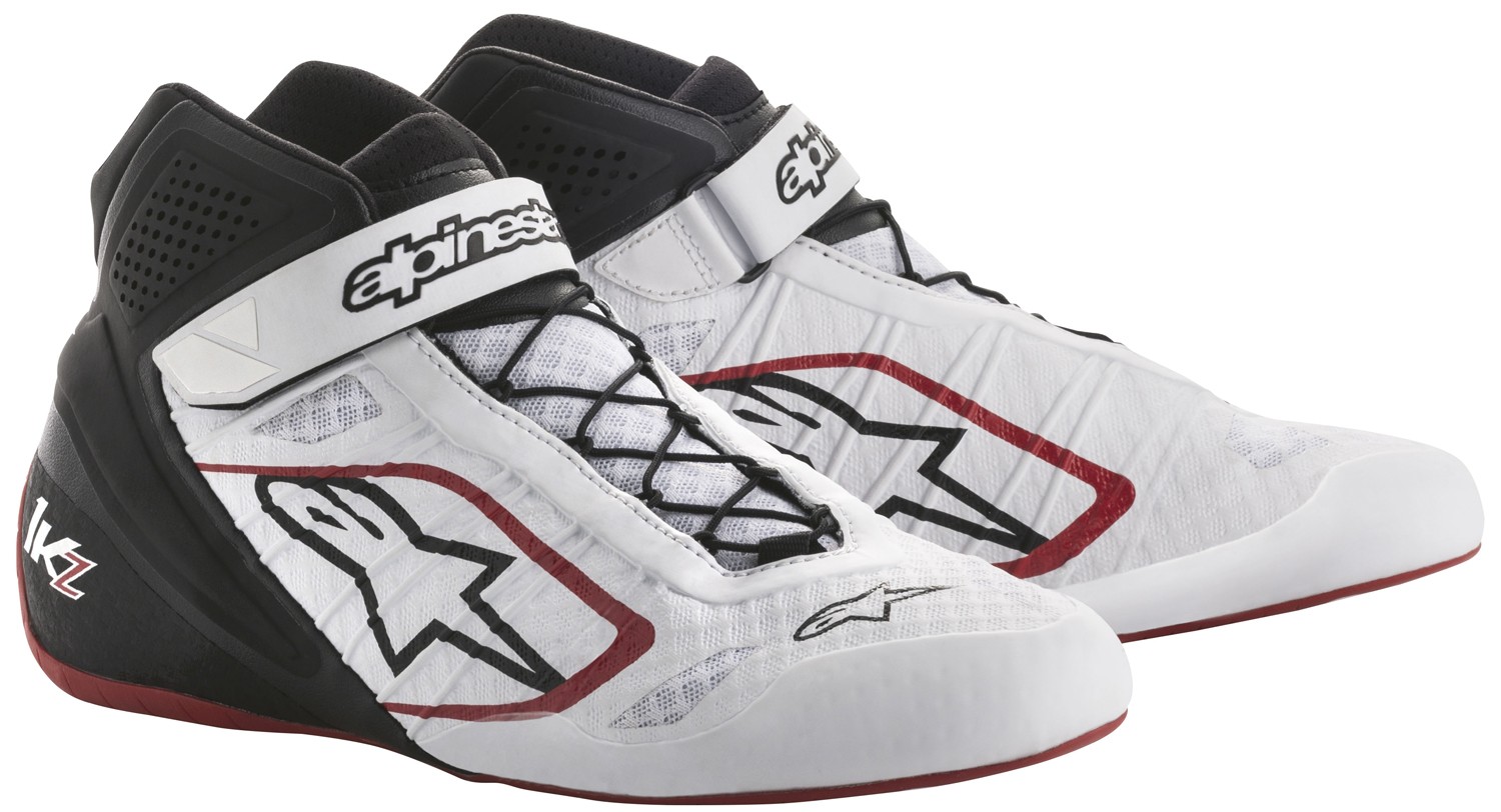 Alpinestars Kartschuh Tech 1KZ, weiß/schwarz/rot