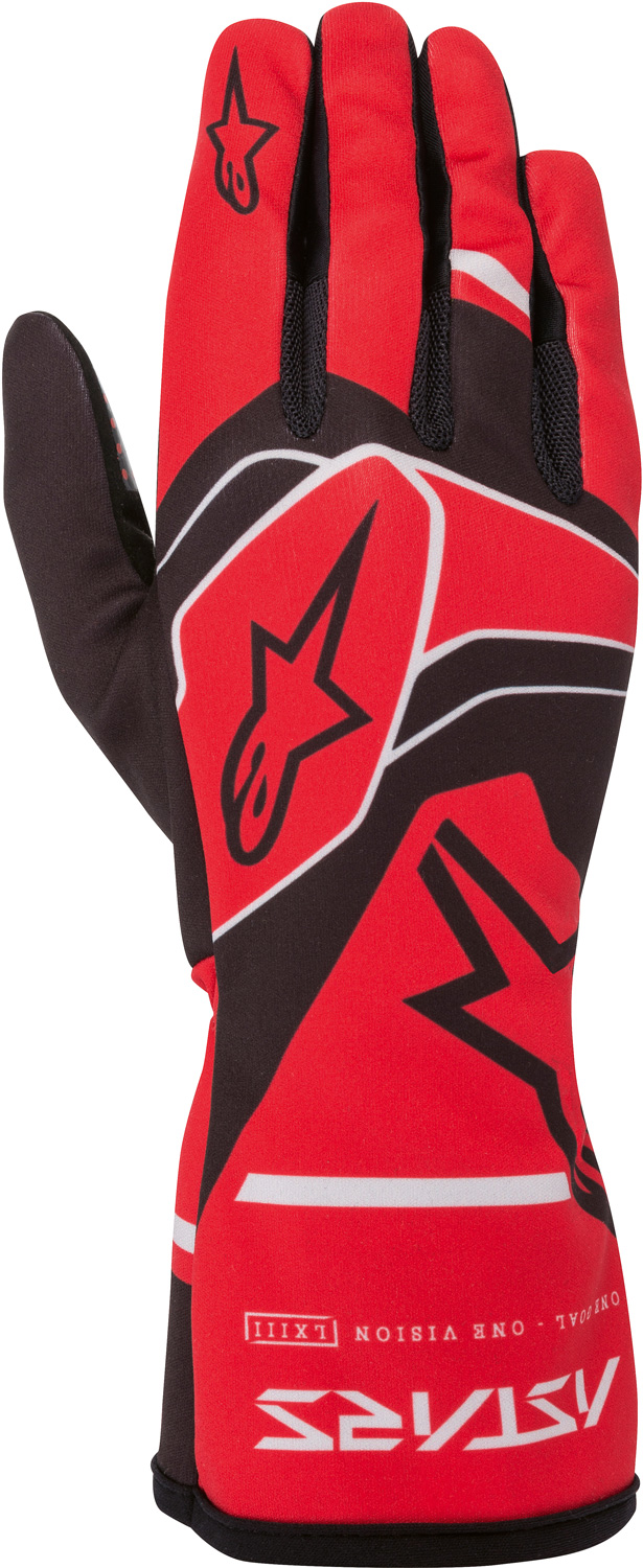 Alpinestars Karthandschuh Race v2 Solid, rot/schwarz