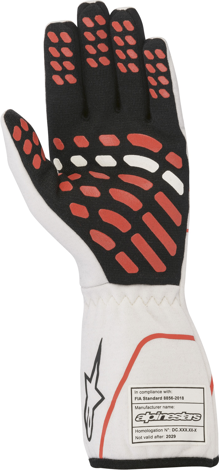 Alpinestars Handschuh Tech 1 Race v2, weiß/schwarz/rot