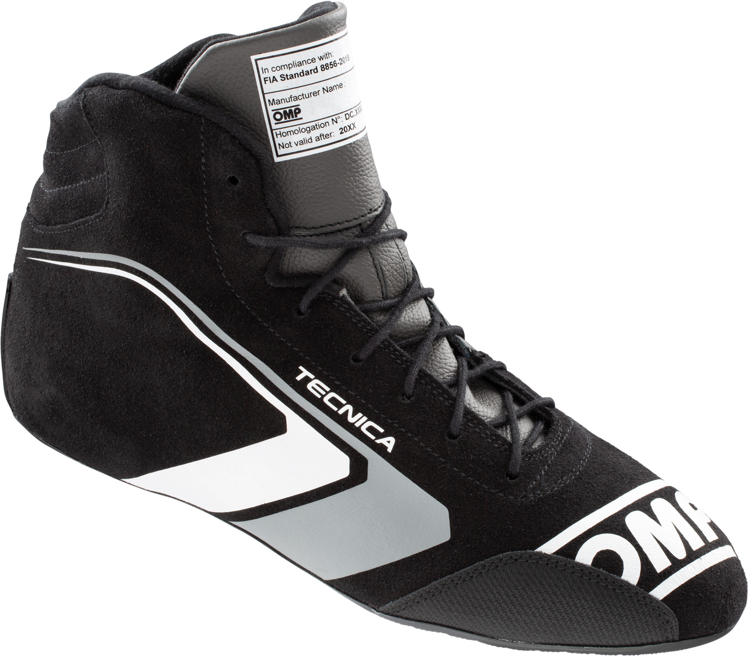 OMP Fahrerschuh Tecnica, schwarz/anthrazit