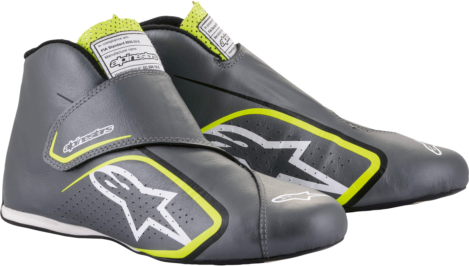 Alpinestars Fahrerschuh Supermono, anthrazit/gelb