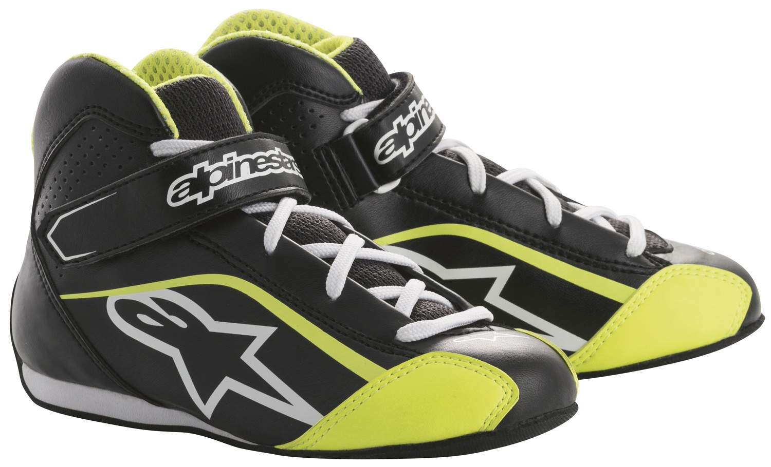 Alpinestars Kartschuh Tech 1KS (für Kinder), schwarz/gelb