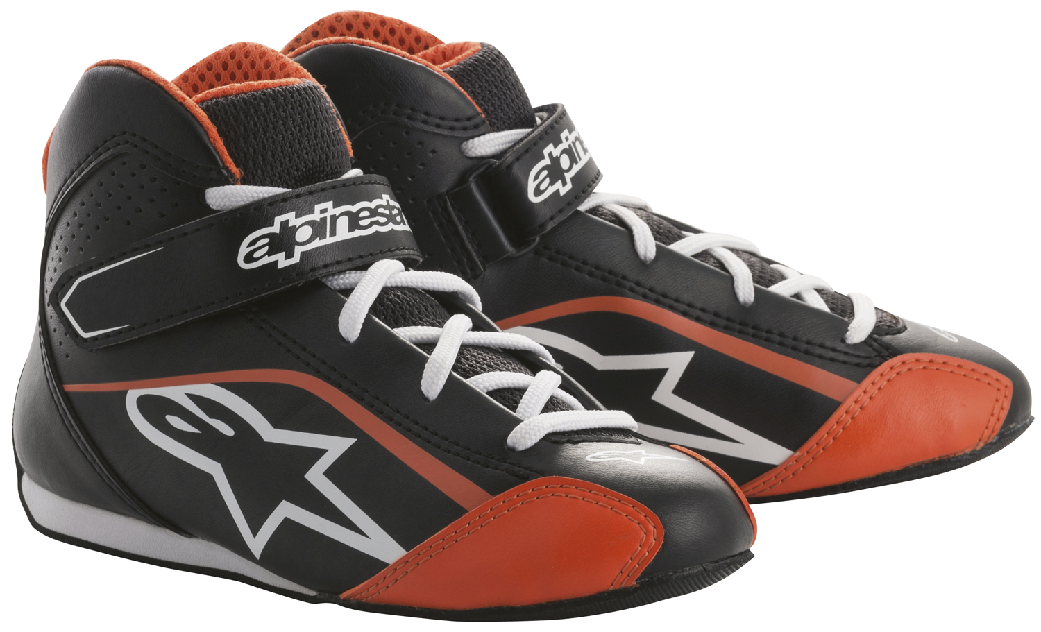 Alpinestars Kartschuh Tech 1KS (für Kinder), schwarz/orange