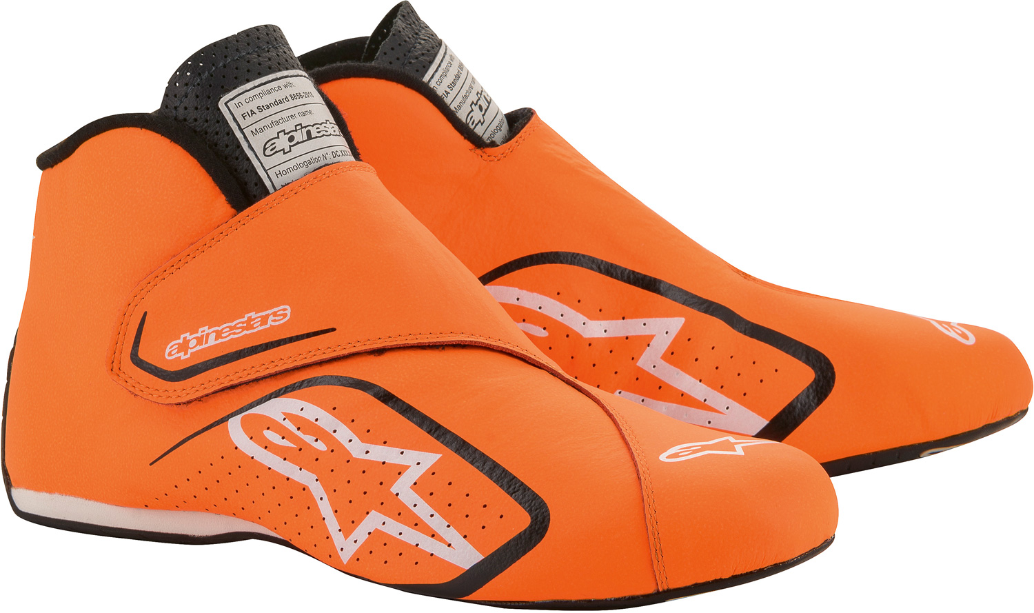 Alpinestars Fahrerschuh Supermono, orange/schwarz