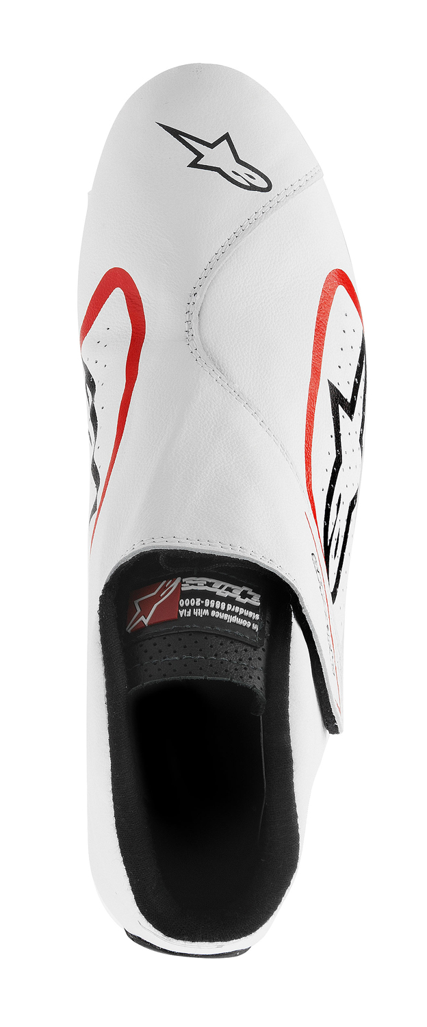 Alpinestars Fahrerschuh Supermono, weiß/rot