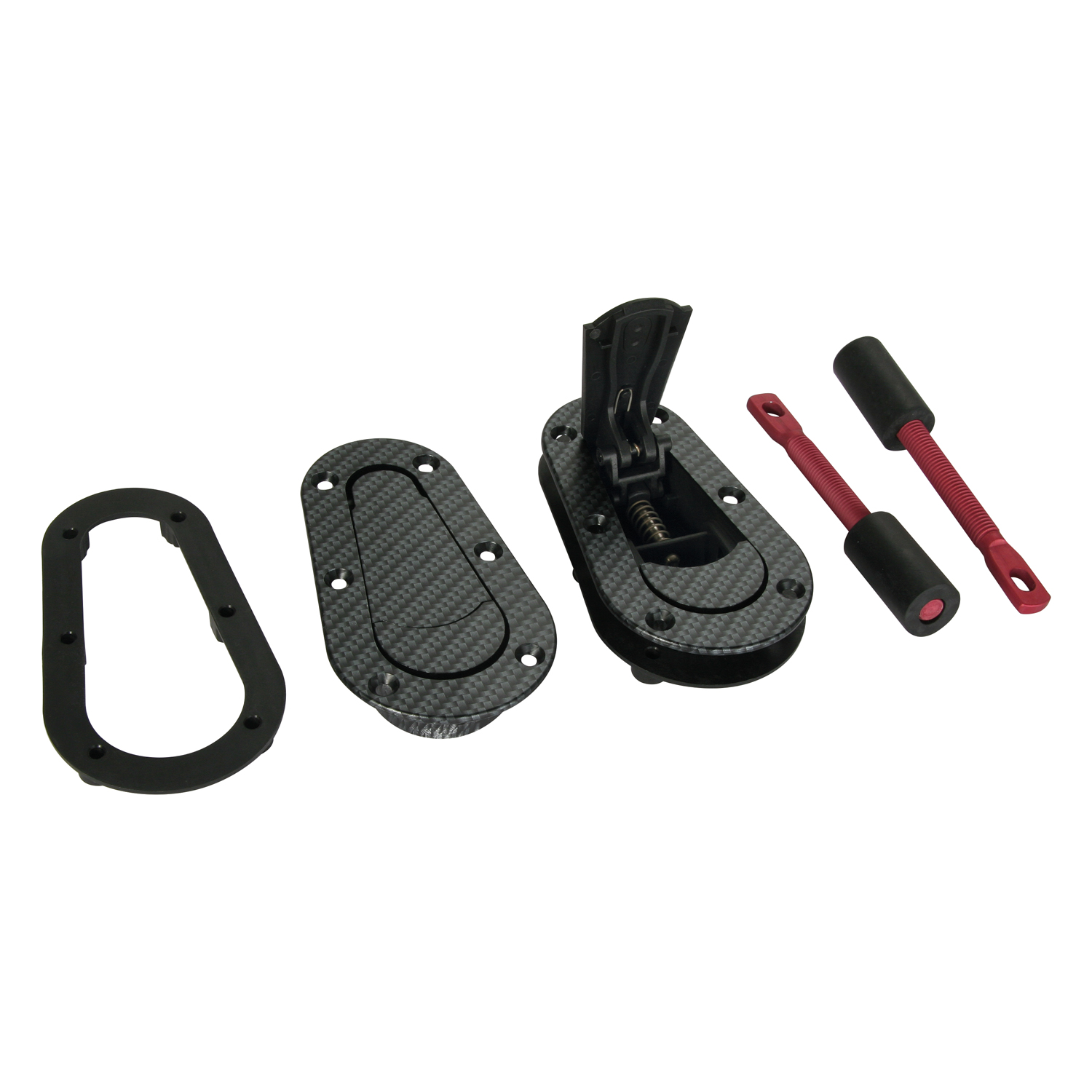 AeroCatch Haubenhalter im Carbon-Look (503624)