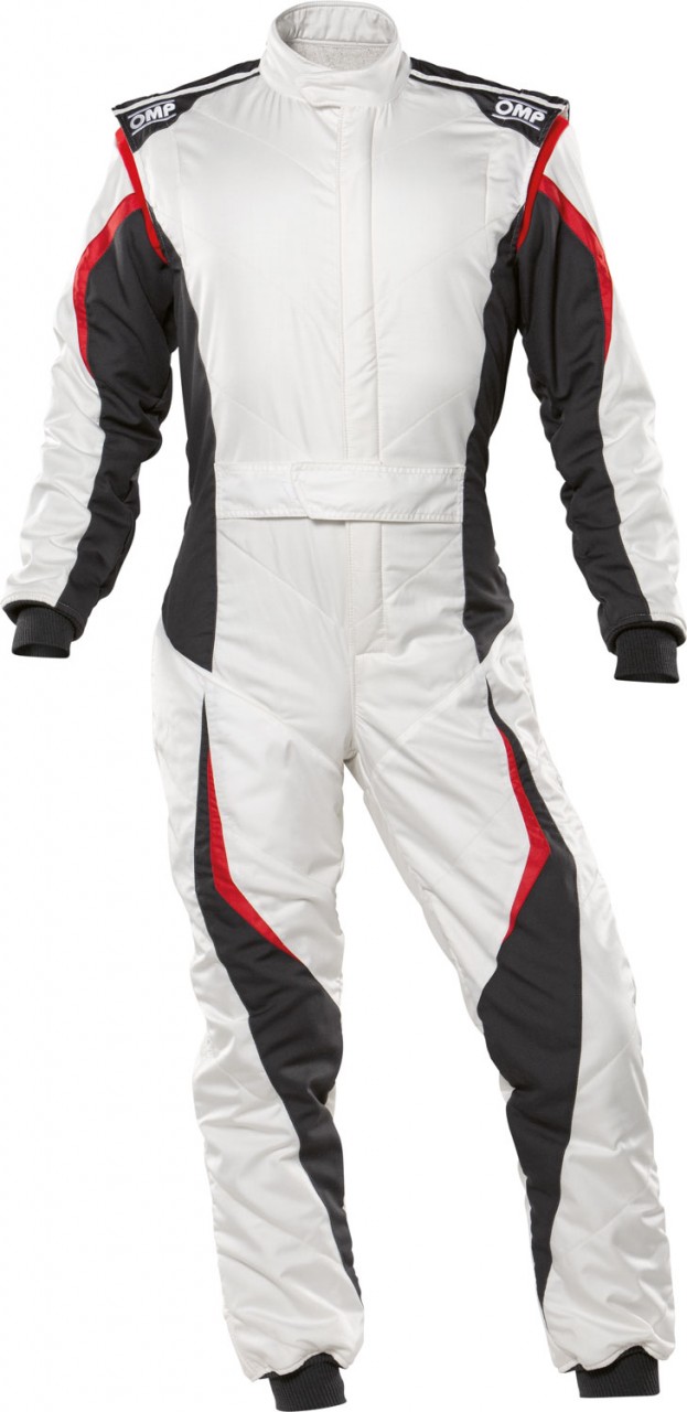 OMP Sport MY20 Rennoverall – Schwarz, FIA 8856-2018, Nomex, Größe XL